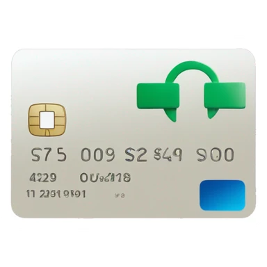 Debit card with a plus next to it sticker