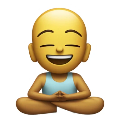 Smiley and namaste  sticker