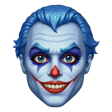 Glitter Blue coringa sticker