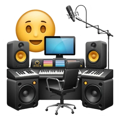 Recording studio modern sticker