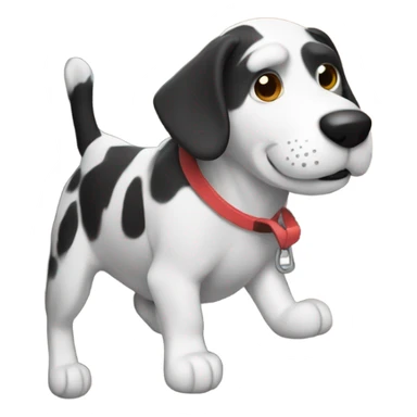 Dog rock climbing sticker