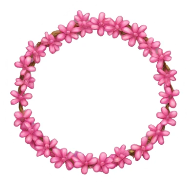 pink garland sticker