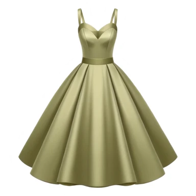Khaki short satin wedding dress sticker
