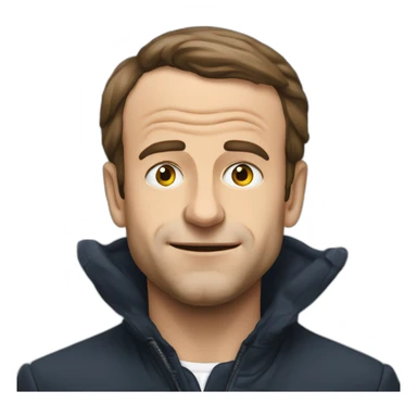 Macron qui pleure et qui souris sticker