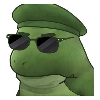 male portrait with facial hair sticker