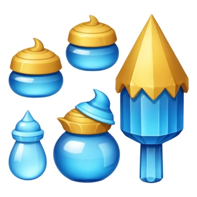 Glitter pacote de pipoca, listras roxas e azul ciano sticker