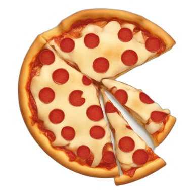 a pizza made of apple pie sticker