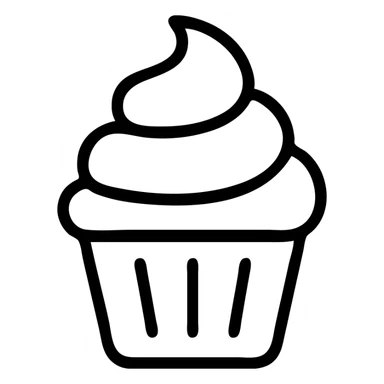 cupcake with pink icing sticker