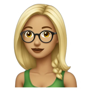 Mulher-Brasileira-oculos-loira sticker