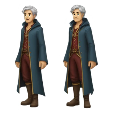 Merlin le magicien old full body sticker