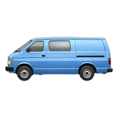 NISSAN BLUE 1986 VAN STANZA sticker