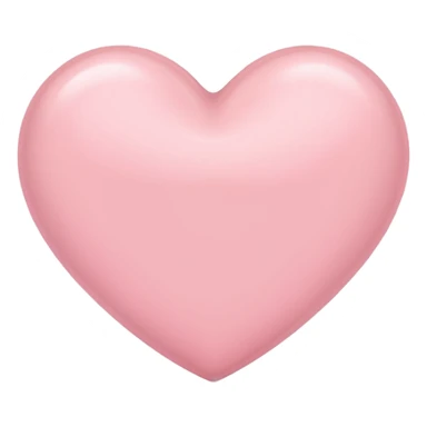 Pale pink heart sticker