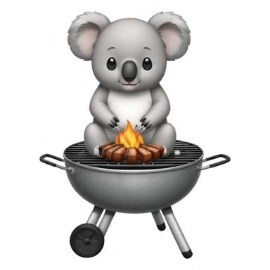 koala siting on a barbecue sticker