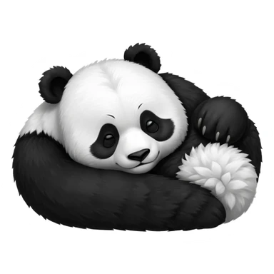 panda sleeping emoji sticker