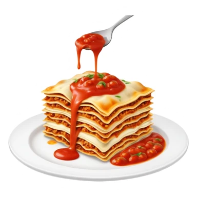 Lasagna eating their  human  sticker