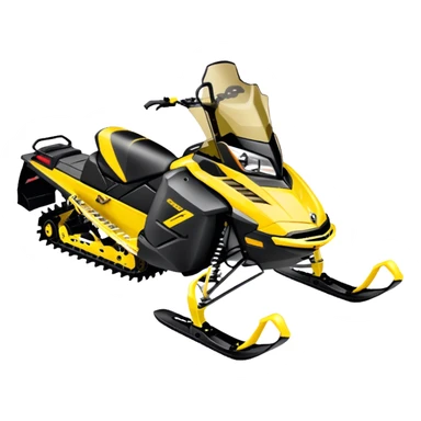 Snowmobile Ski-Doo Summit black/yellow sticker