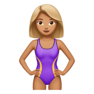 Super model in bathing suit  sticker