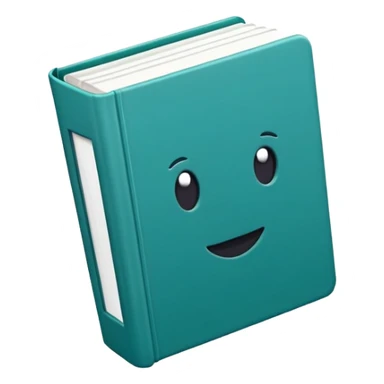 book with 008DA6 teal blue-green color cover sticker