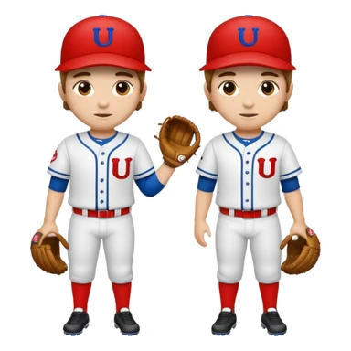 quiero dos equipos enemigos de baseball  sticker