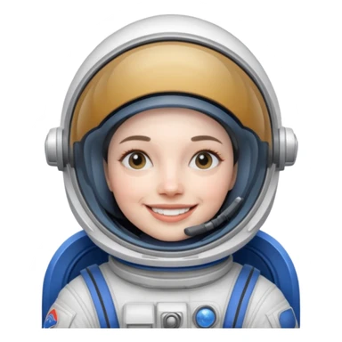 cosmonaut woman sticker