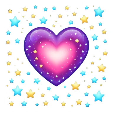 Love and stars sticker