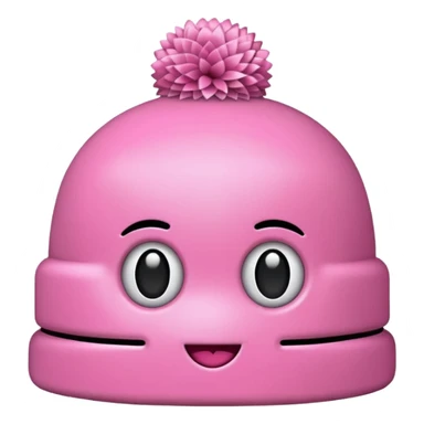 gorro de  egresados color rosa sticker