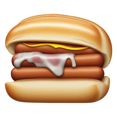 hot dog with grey breaf sticker