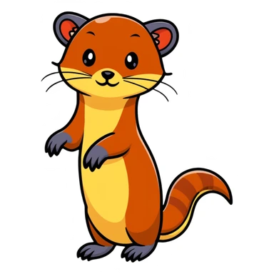 I am weasel  sticker