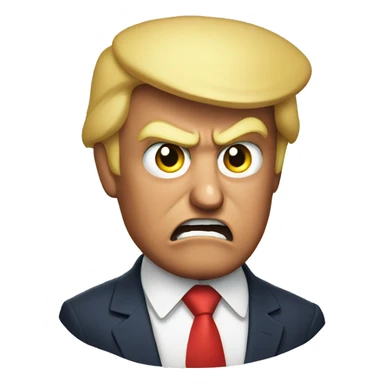 Donald trump angry sticker