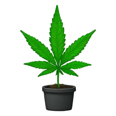 marijuana plant sticker