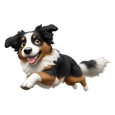 Anvil with Australian shepherd jumping over sticker
