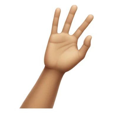 hand reaching out expectingly sticker