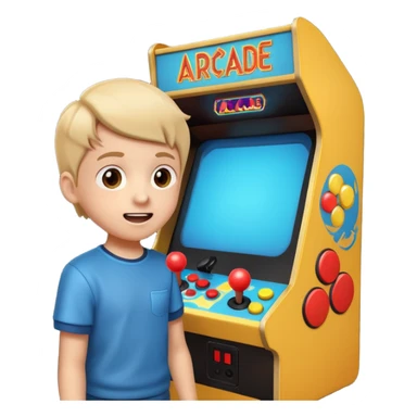 Retro Arcade Kid sticker
