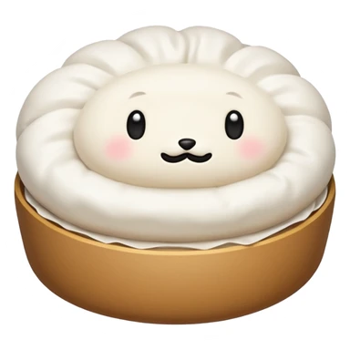 one NORMAL steamed bun WITH NO FACE!!! just a NORMAL STEAMED BUN!!! sticker