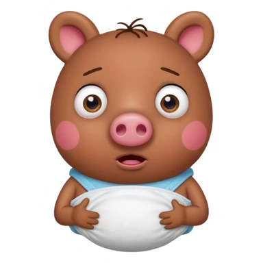 pepa pig kaka open snijd sticker