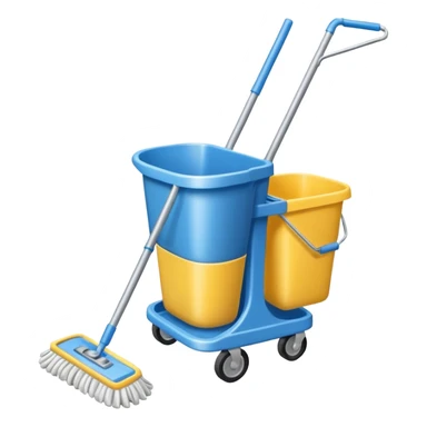 cleaning cart sticker