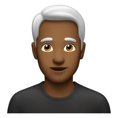 make this man's hear black sticker