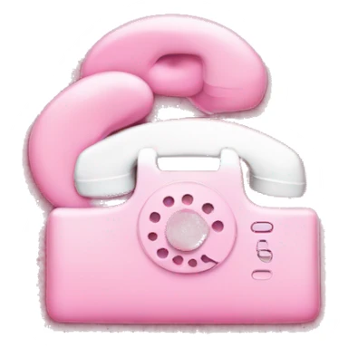 iphone with a pink phone case with swirly white circles  sticker