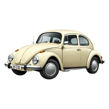 Classic vw beetle sticker