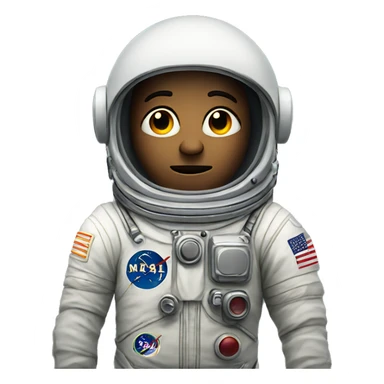 Astronaut looking suspiciously at you sticker