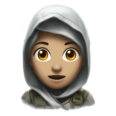 Female Ghost from Call of Duty sticker