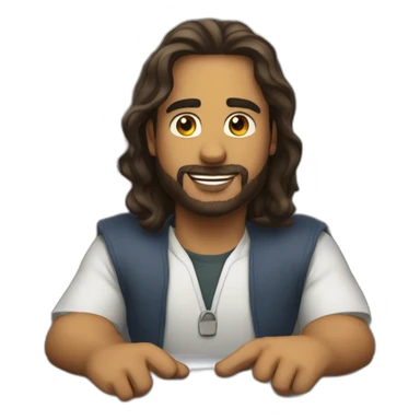 Cristianno en train de dire suuu sticker