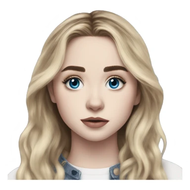 Sabrina Carpenter blue eyes sticker