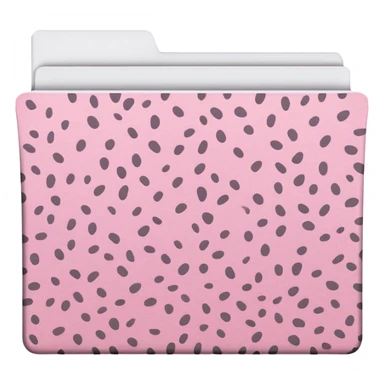Light pink cheetah print file folder sticker
