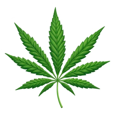 cannabis leaf sticker