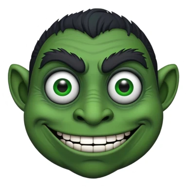 Black troll face with dollar eyr sticker