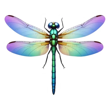 Peaceful Dragonfly color  sticker