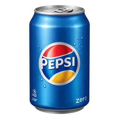 can of pepsi zero sugar the black one sticker