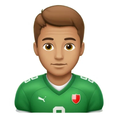 a football player in a match sticker