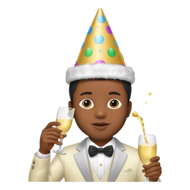 do an emoji of a black guy with baby oil and dyddys parti sticker